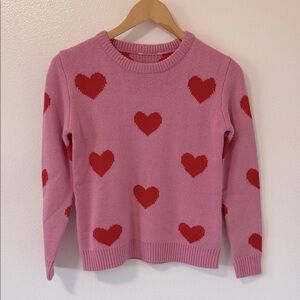 Pink Heart Sweater